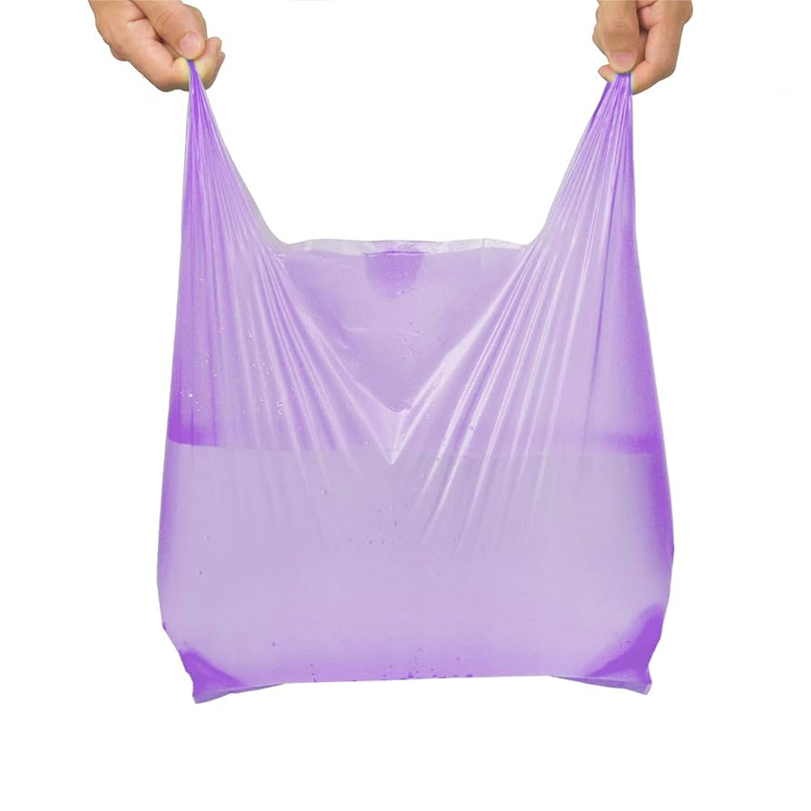 TOPTRADE pytel na odpad, balení 60 ks, 14 µ, s uchy, 60 l