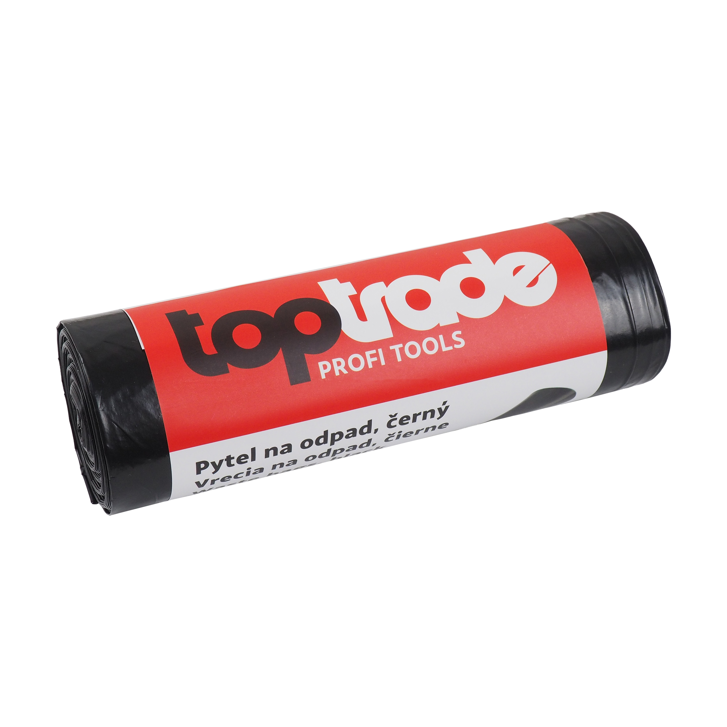TOPTRADE pytel na odpad, balení 10 ks, 28 µ, 120 l