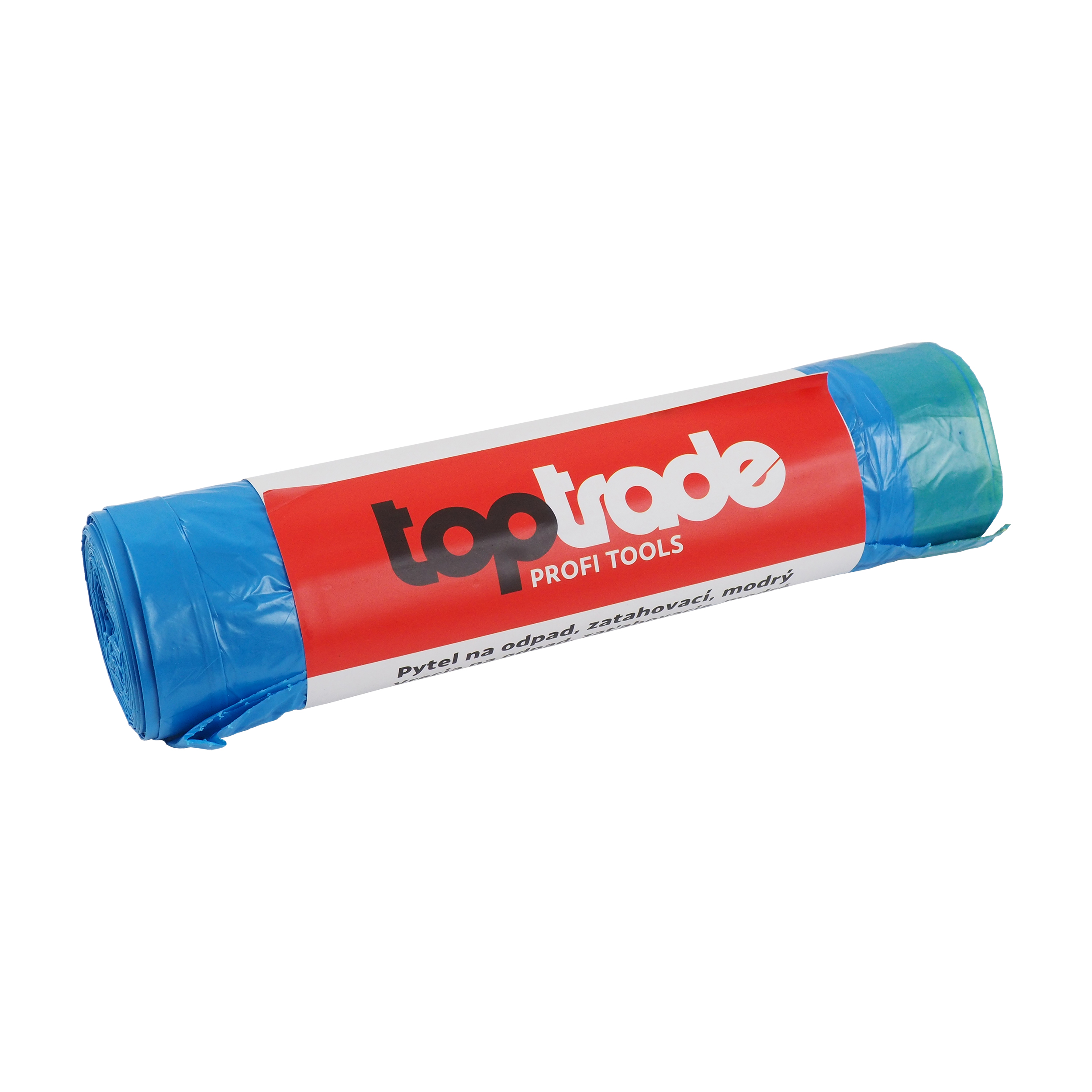 TOPTRADE pytel na odpad, balení 10 ks, 25 µ, zatahovací, 60 l