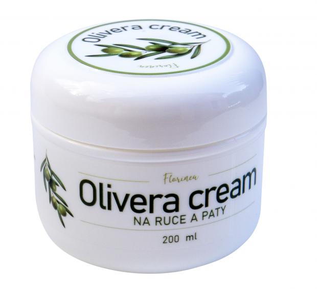 Levně OLIVERA CREAM 200 ML (Krém s olivovým olejem a panthenolem pro péči o suché ruce a paty.)