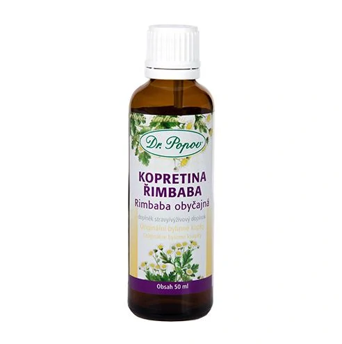 Kopretina řimbaba , originální bylinné kapky, 50 ml Dr. Popov