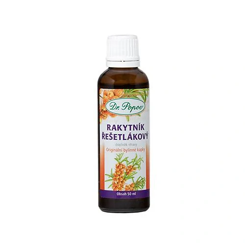 Rakytník řešetlákový, originální bylinné kapky, 50 ml Dr. Popov