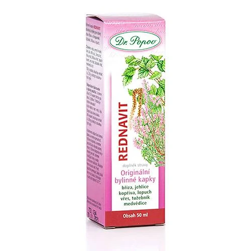 Rednavit, originální bylinné kapky, 50 ml Dr. Popov