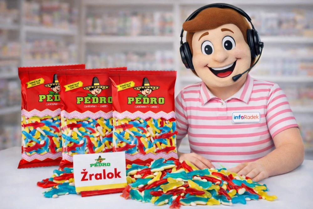 Pedro Žralok dvoubarevné želé 1 kg