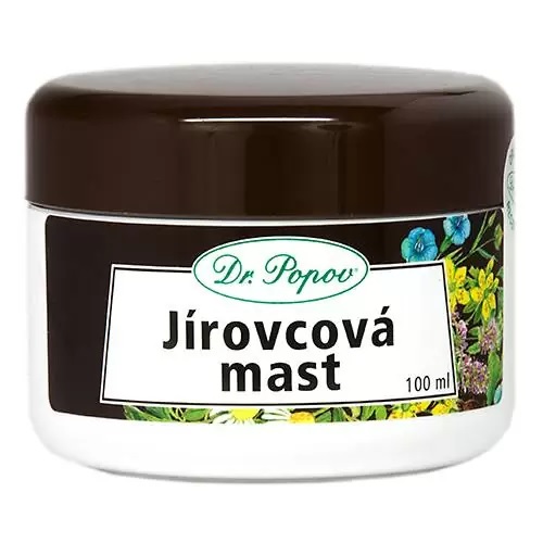 Levně Dr. Popov Jírovcová mast 100 ml (Bylinná mast s jírovcem na masáž nohou, zad a kloubů • pro dospělé i seniory • 100 ml)