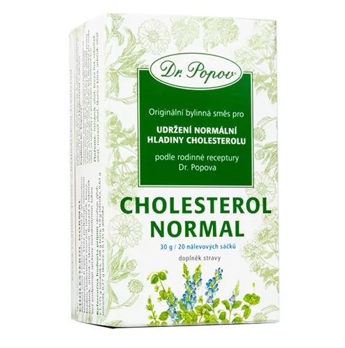 Levně Cholesterol normal – porcovaná bylinná směs, 30 g (20 sáčků) (Bylinná směs s tužebníkem, břízou, řebříčkem, rozrazilem, skořicí a artyčokem. Doplněk stravy.)