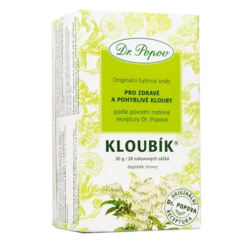 Levně Dr. Popov Kloubík® – porcovaný bylinný čaj 30 g (20 sáčků) (Bylinná směs pro podporu normálního stavu a pohyblivosti kloubů.)