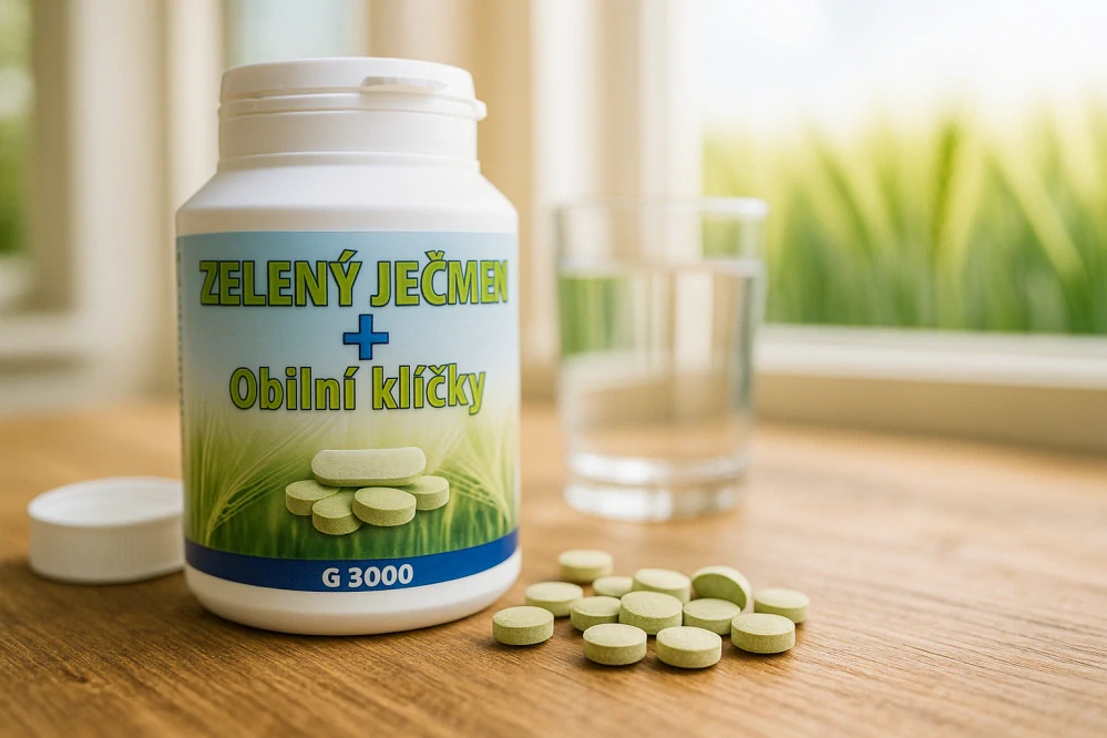 Zelený ječmen + obilní klíčky – tablety 500 tbl (150 g)