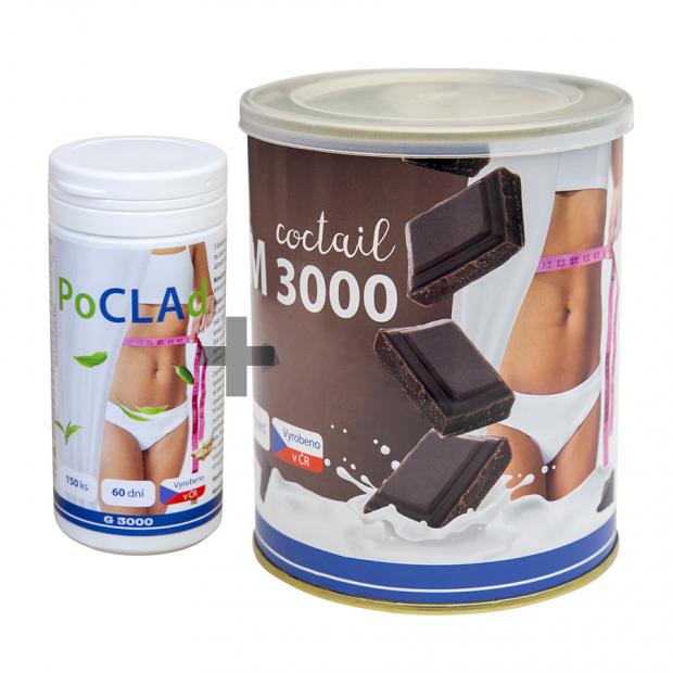 PoCLAd tablety + Slim 3000 cocktail čokoláda