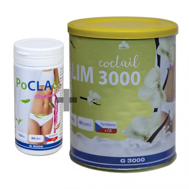 POCLAd tablety + Slim 3000 Coctail vanilka
