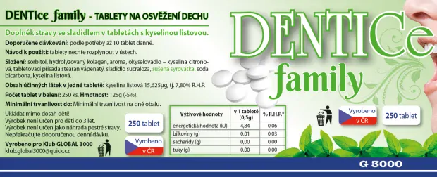 DENTICE Family tablety – 250 tablet (125 g)