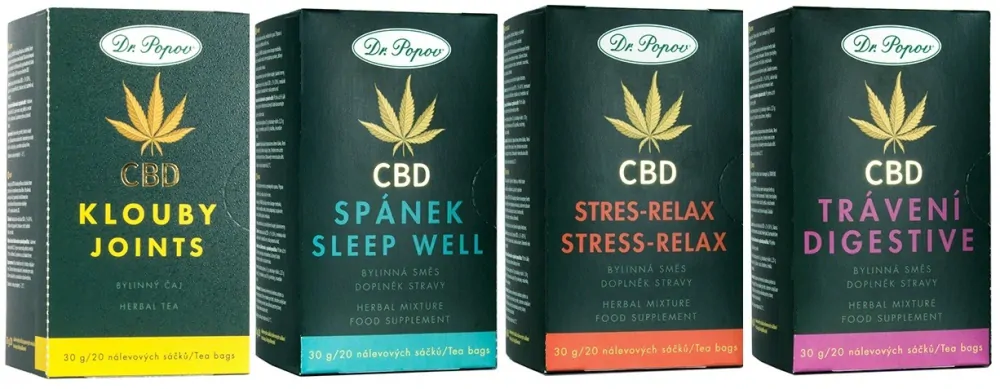 Konopný čaj s CBD 4%, 30 g Dr. Popov