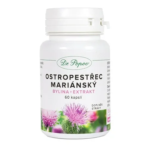 Ostropestřec mariánský , 60 kapslí Dr. Popov