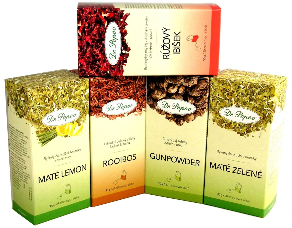 Maté zelené, bylinný čaj, 30 g Dr. Popov