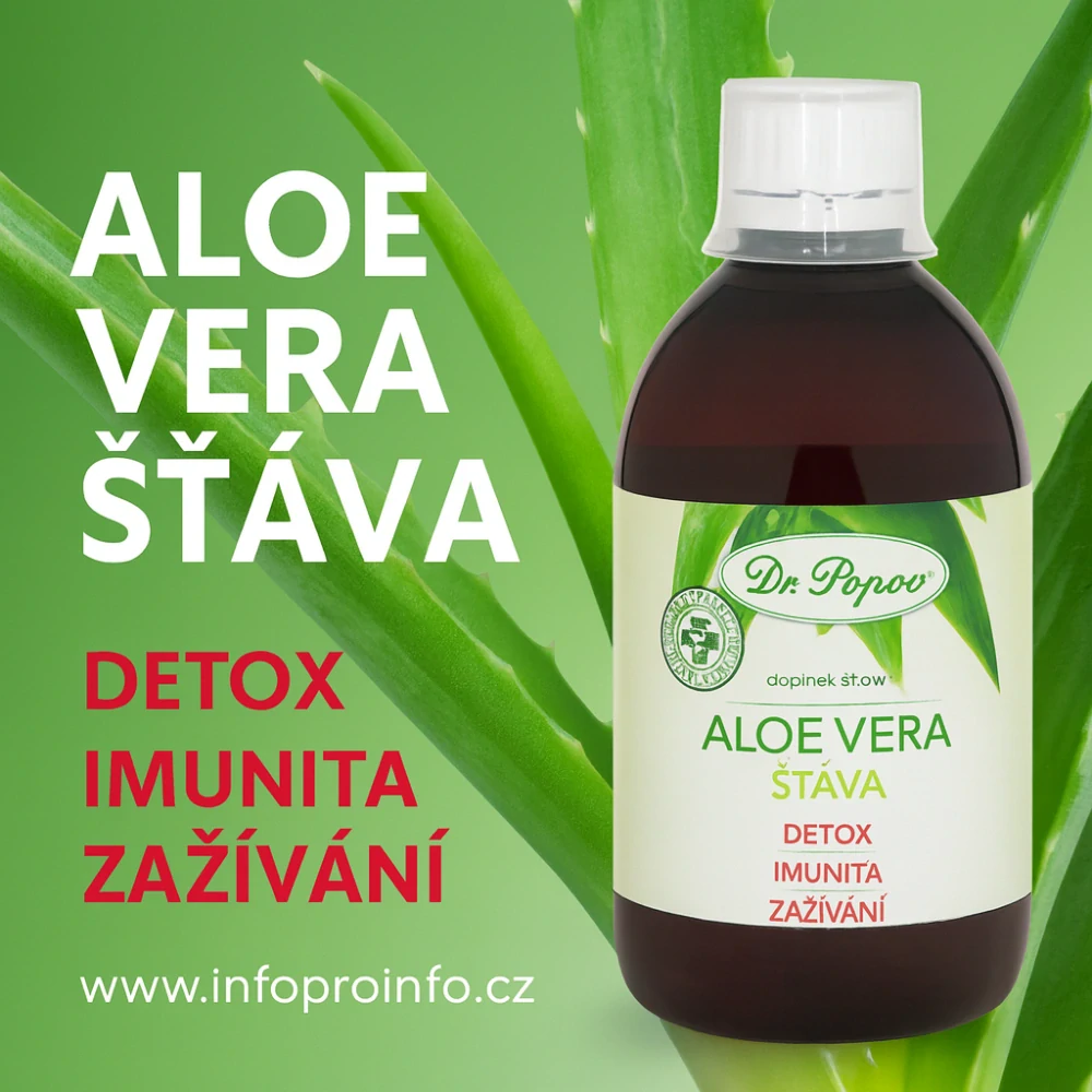 Aloe Vera šťáva, 500 ml Dr. Popov