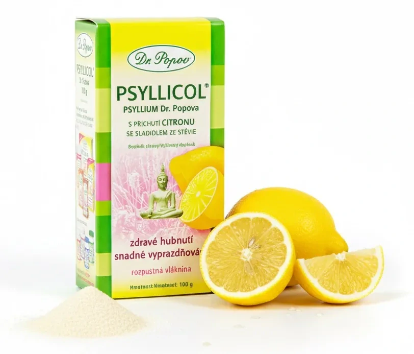 Psyllicol® s příchutí citronu, 100 g Dr. Popov