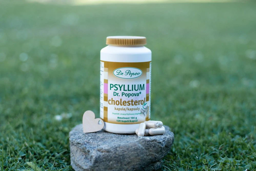 Psyllium Dr. Popova CHOLESTEROL kapsle, 120 ks Dr. Popov