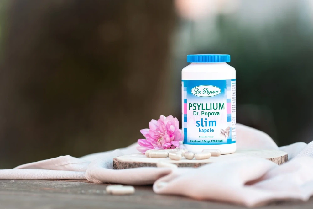 Psyllium Dr. Popova SLIM kapsle, 120 ks Dr. Popov