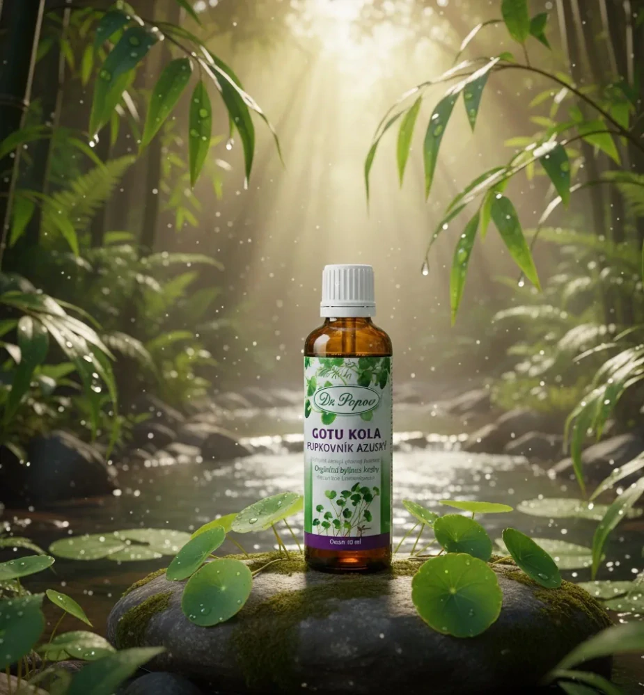 Gotu kola , originální bylinné kapky, 50 ml Dr. Popov