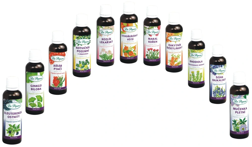 Kotvičník zemní s vrbovkou, originální bylinné kapky, 50 ml Dr. Popov