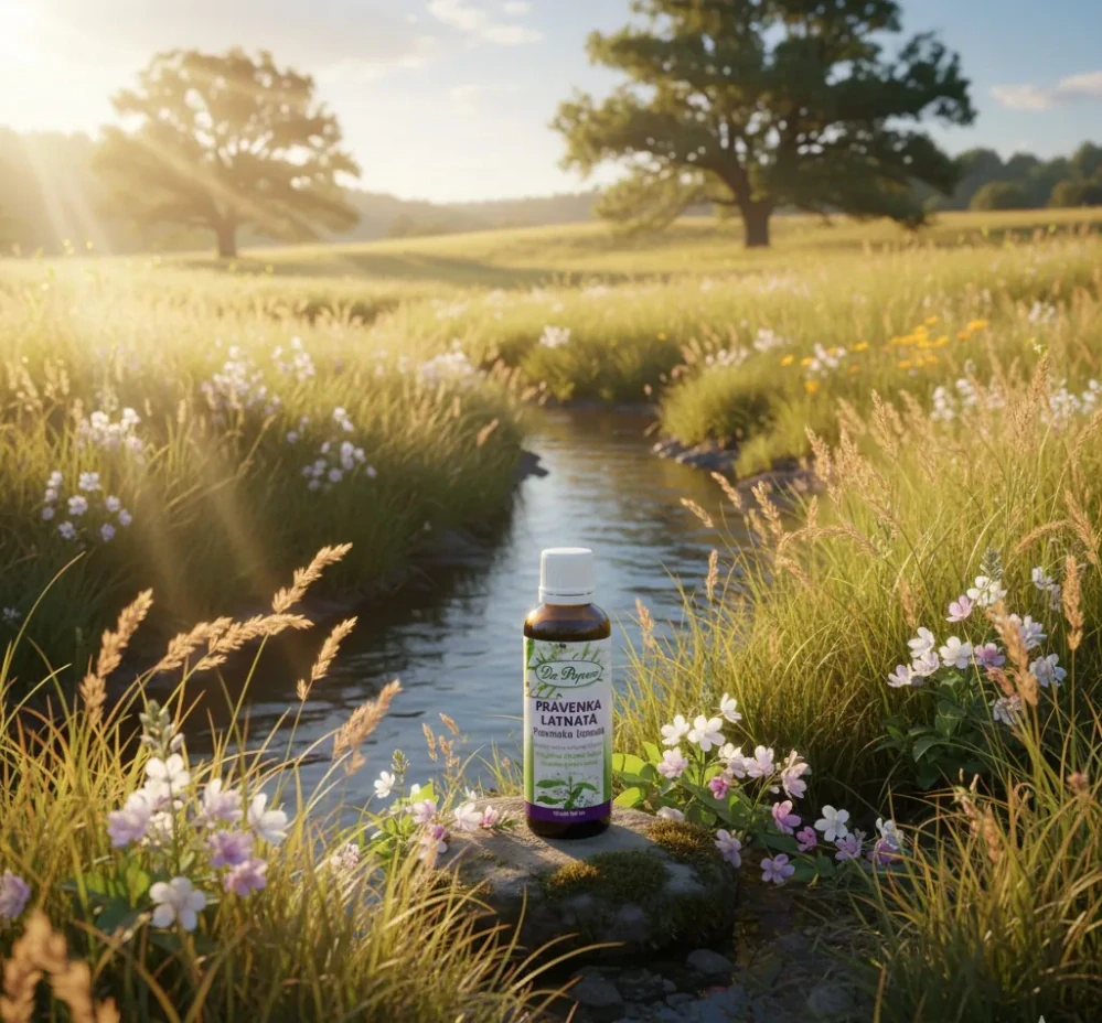 Právenka latnatá, originální bylinné kapky, 50 ml Dr. Popov