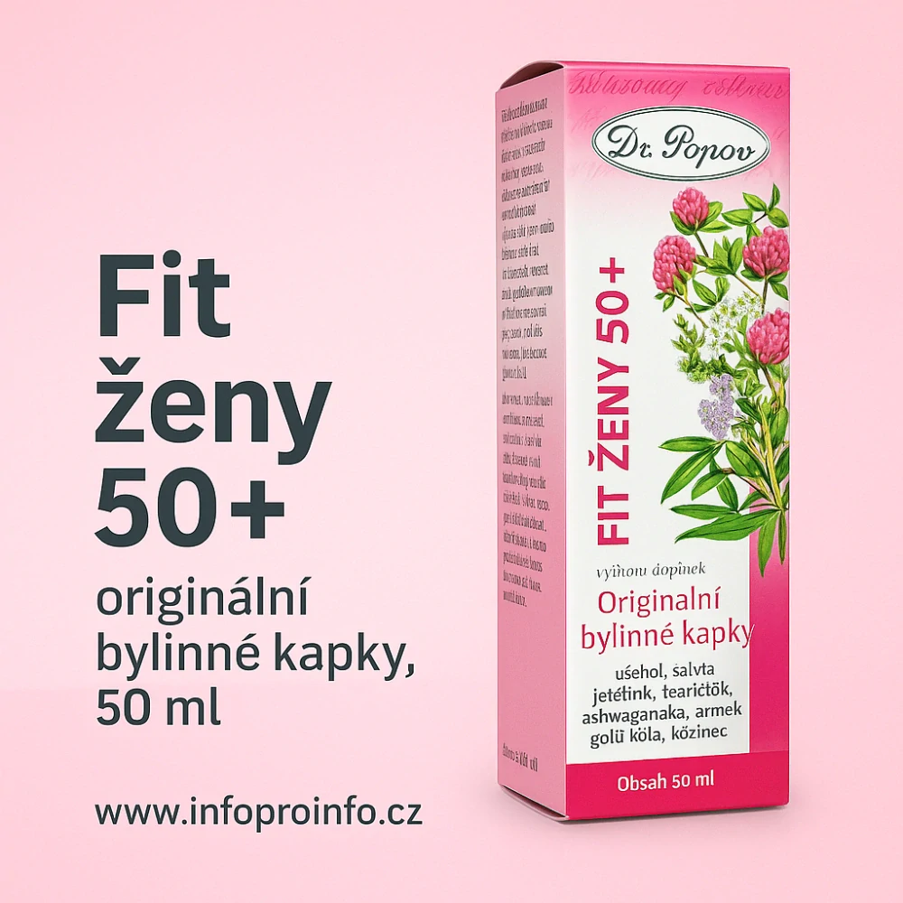 Fit ženy 50+, originální bylinné kapky, 50 ml Dr. Popov