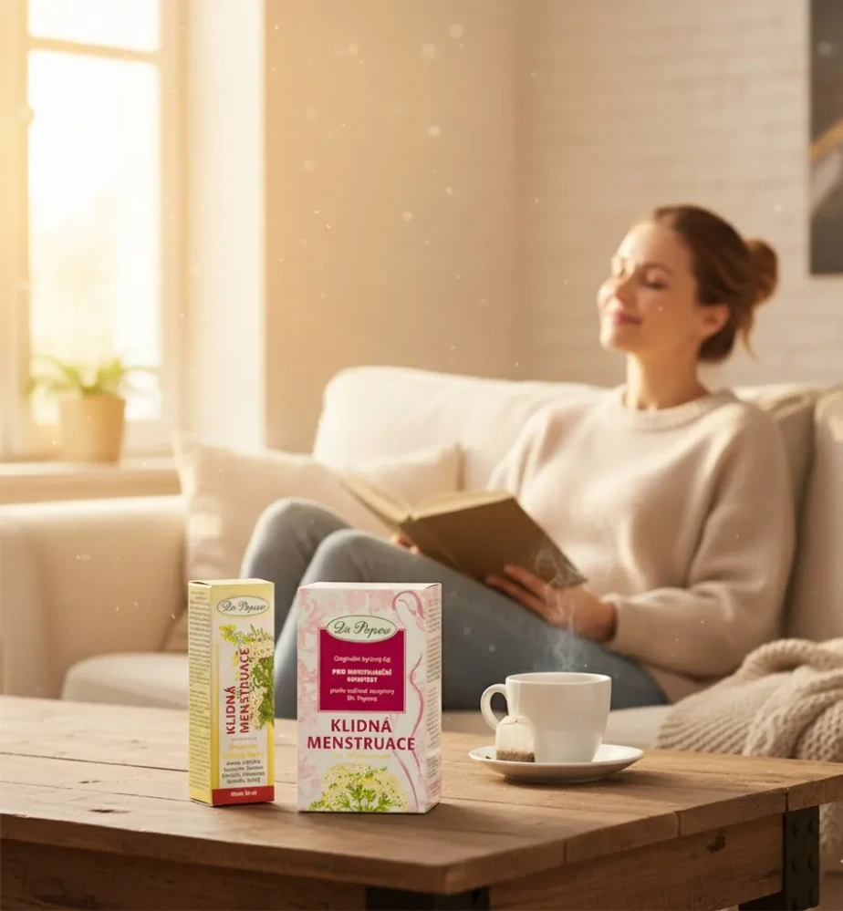 Klidná menstruace, originální bylinné kapky, 50 ml Dr. Popov