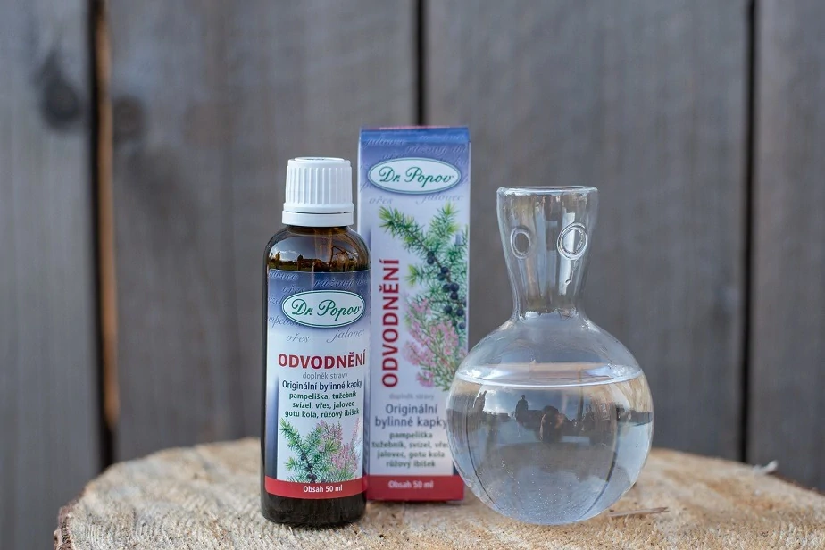 Odvodnění, originální bylinné kapky, 50 ml Dr. Popov