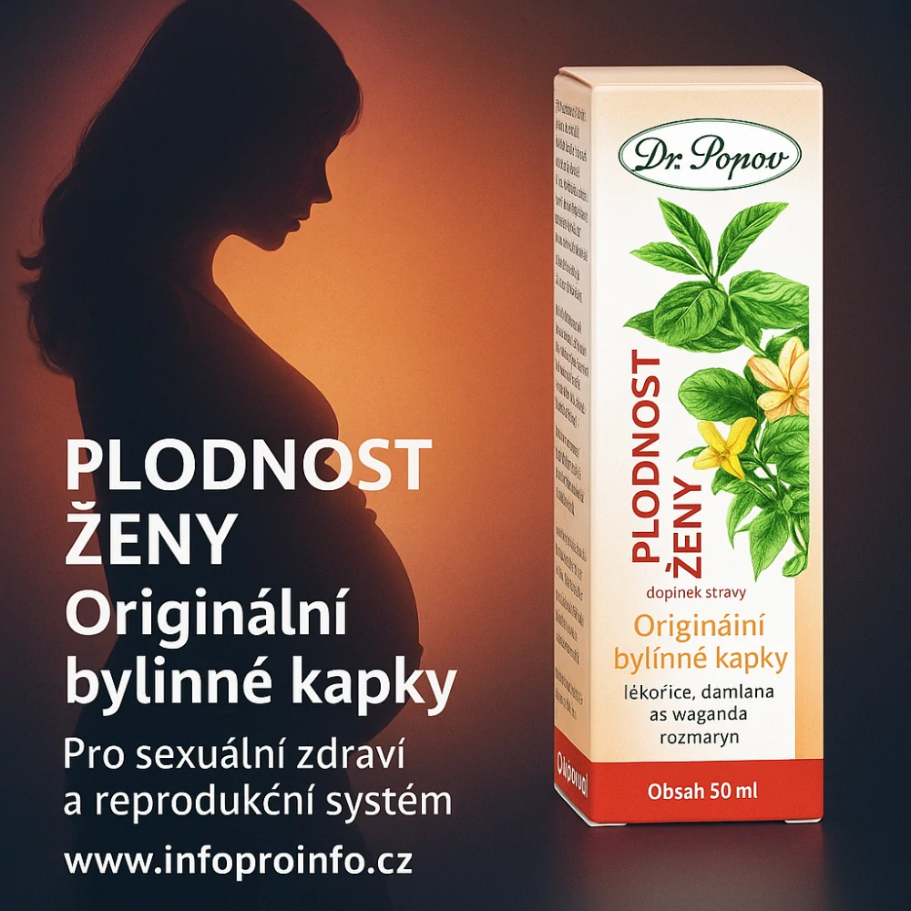 Plodnost – ženy, originální bylinné kapky, 50 ml Dr. Popov