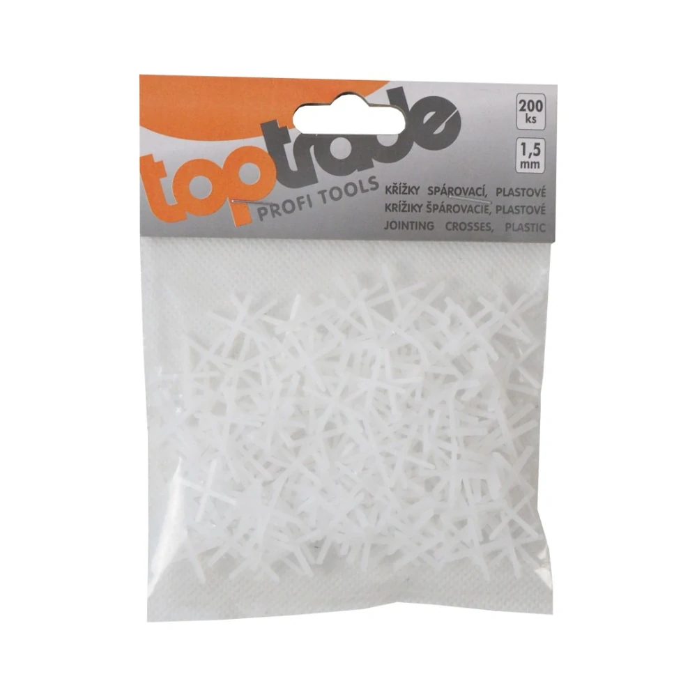 TOPTRADE spárovací křížky 1,5 mm (200 ks)