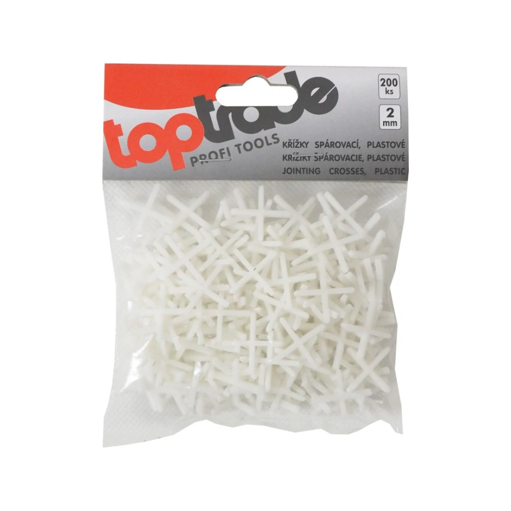 TOPTRADE křížky spárovací 2 mm, 200 ks