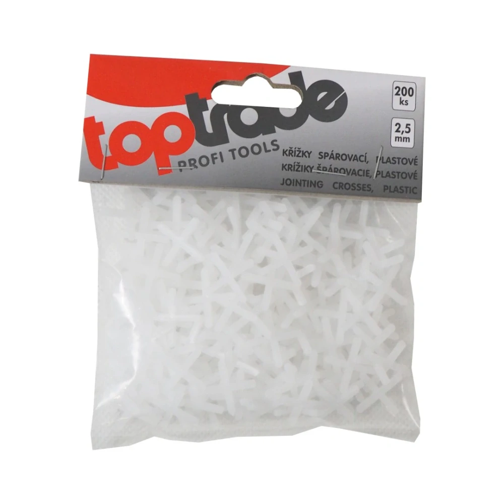 TOPTRADE spárovací křížky 2,5 mm, 200 ks