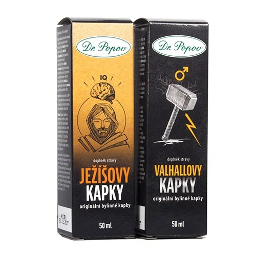 Ježíšovy kapky, originální bylinné kapky, 50 ml Dr. Popov