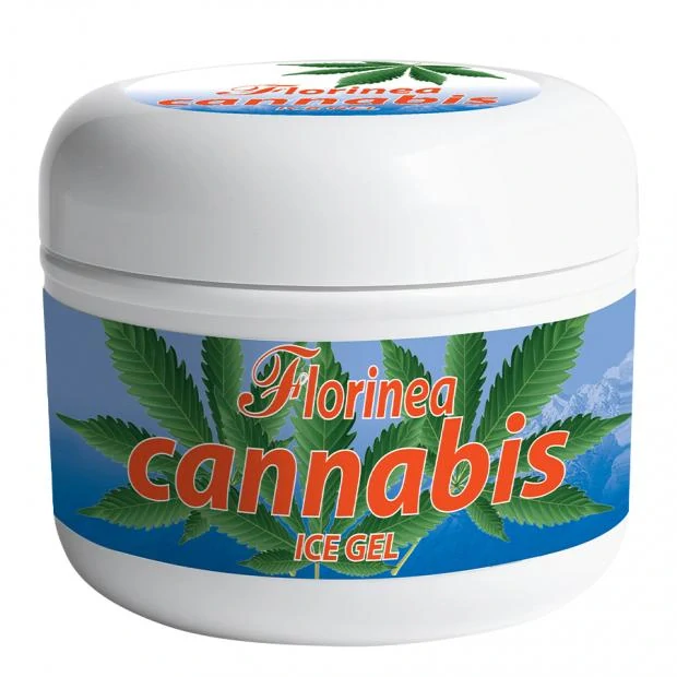 Florinea Cannabis Ice Gel 200 ml – chladivý masážní gel s konopným olejem.