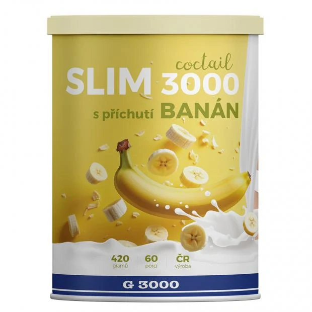 SLIM 3000 Coctail – banán (420 g / ~60 porcí)