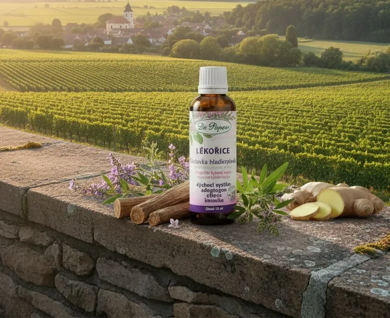 Lékořice, originální bylinné kapky, 50 ml Dr. Popov