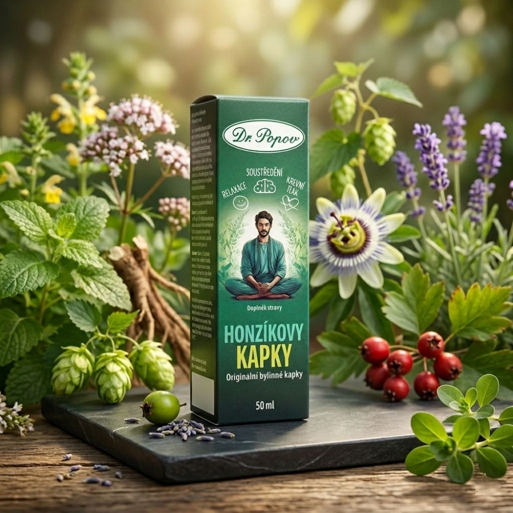 Honzíkovy kapky, originální bylinné kapky, 50 ml Dr. Popov