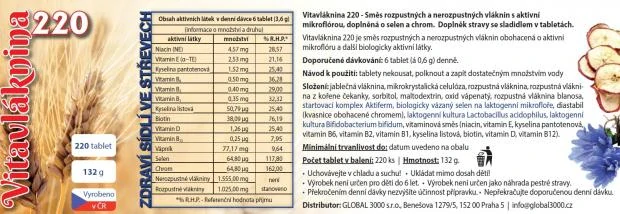 Vitavláknina 220