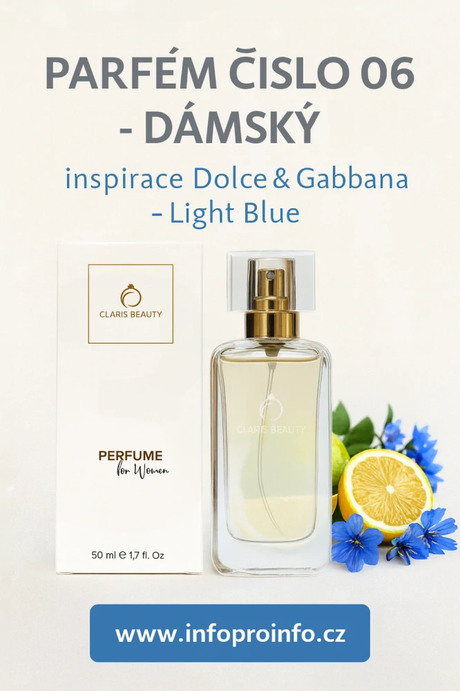 Parfém číslo 06 – dámský (inspirován Dolce & Gabbana Light Blue)