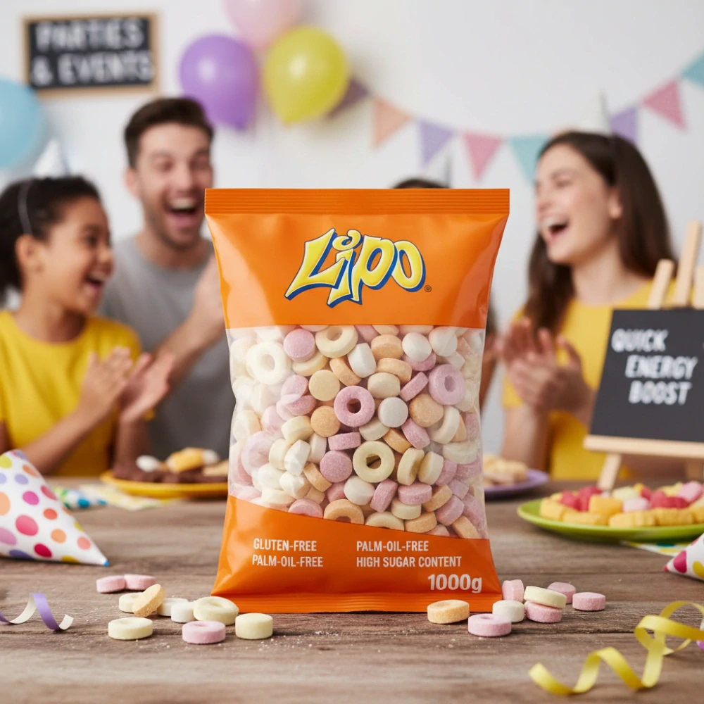 Komprimátový mix 1000 g – retro ovocné bonbony bez lepku