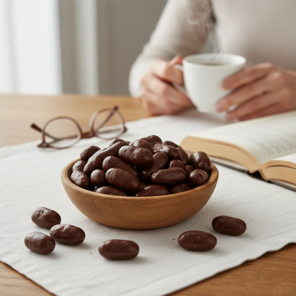 Kávové hrudky v hořké čokoládě 500 g