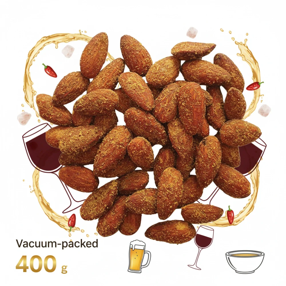 Mandle pražené s příchutí hořčice 400 g