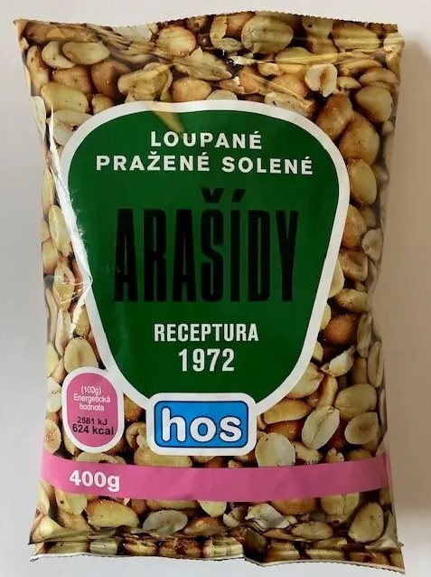 RETRO – arašídy pražené solené 400 g