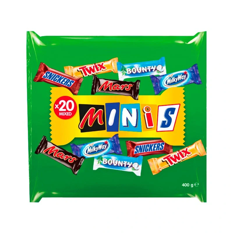Mars Minis – mix Snickers, Mars, Twix, Bounty a Milky Way 400 g