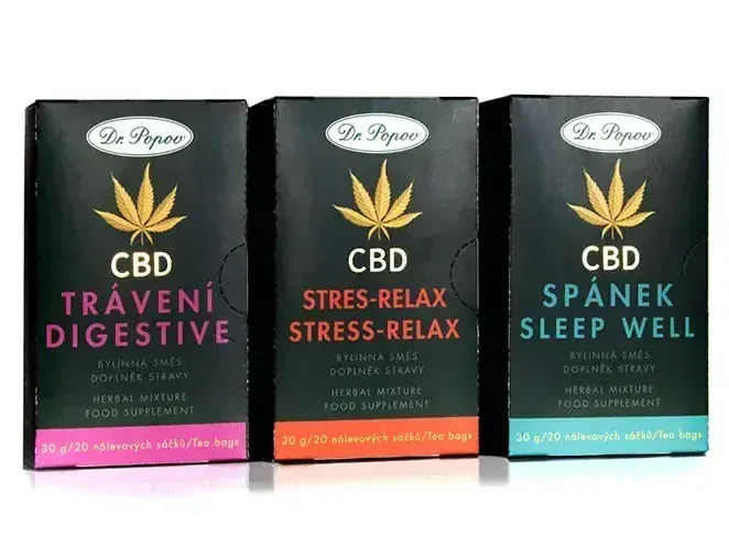 Konopný čaj s CBD Klouby, 30 g Dr. Popov
