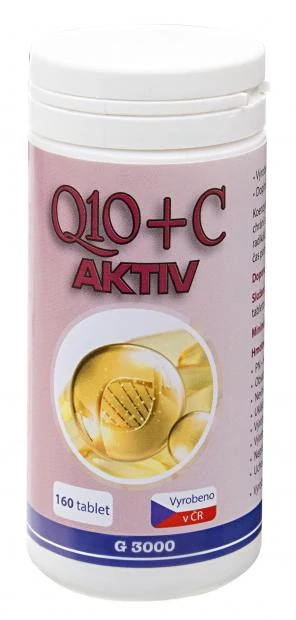 Q10 + C AKTIV – koenzym Q10 + vitamin C, 160 tablet