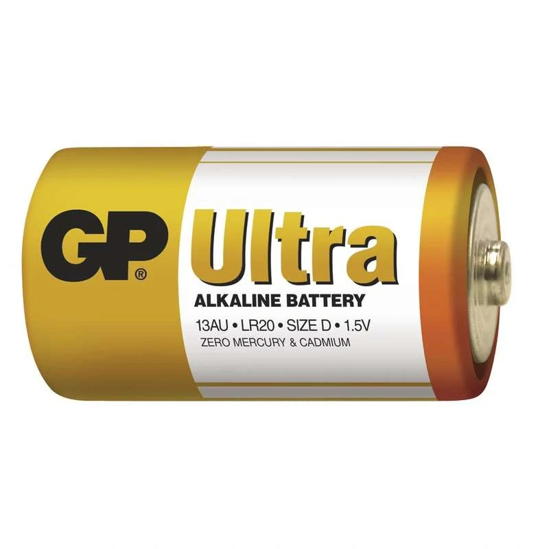 GP Ultra Alkaline LR20 (D) 1,5 V – baterie, blistr 2 ks
