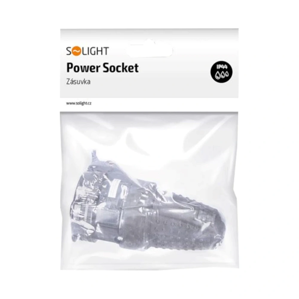 Zásuvka pro pohyblivý přívod IP44, přímá, 230 V/16 A, černá