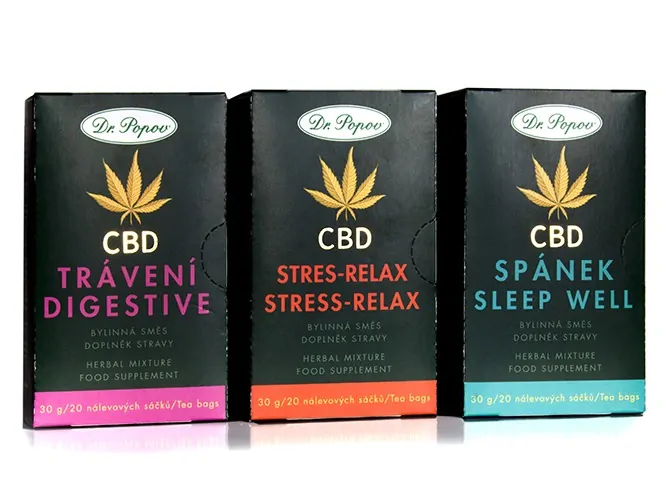 Konopný čaj s CBD 4%, 30 g Dr. Popov