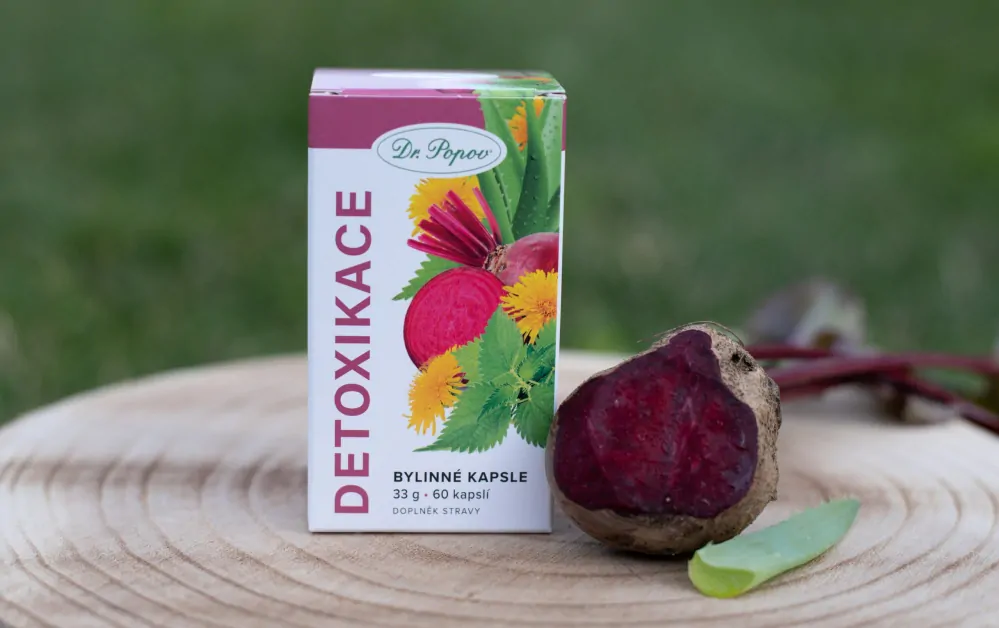 Bylinné kapsle Detoxikace, 60 kapslí Dr. Popov